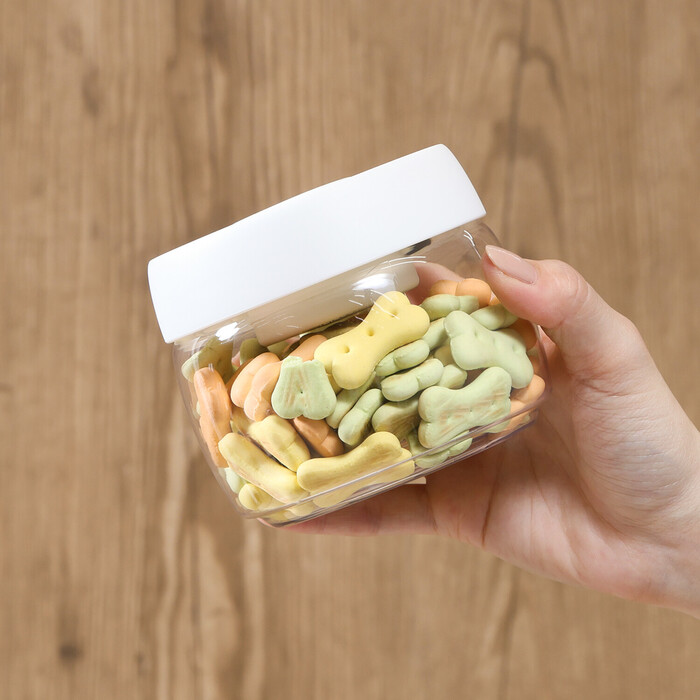 ペット用 空気が抜けるストッカー 400ml 6個セット-7