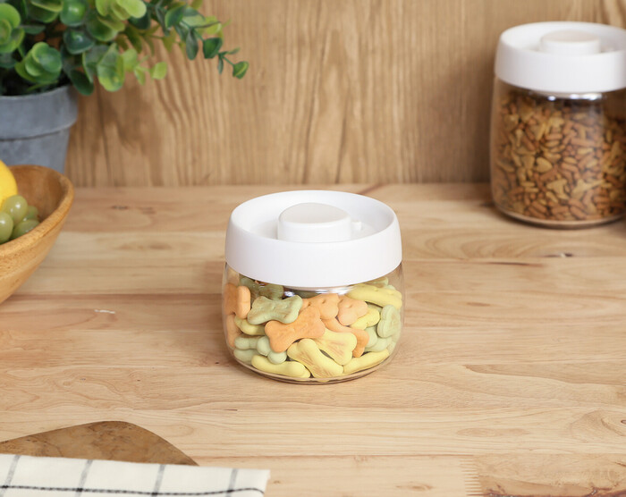 ペット用 空気が抜けるストッカー 400ml 6個セット-8