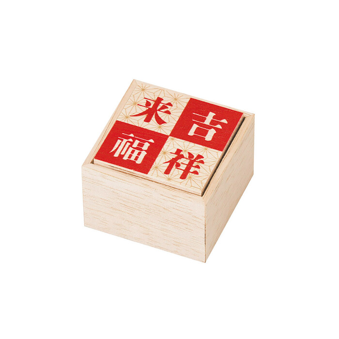 ファルカタ プチ蓋付小箱 吉祥来福 紅梅 梅結び 容器 日本製 10個セット-1