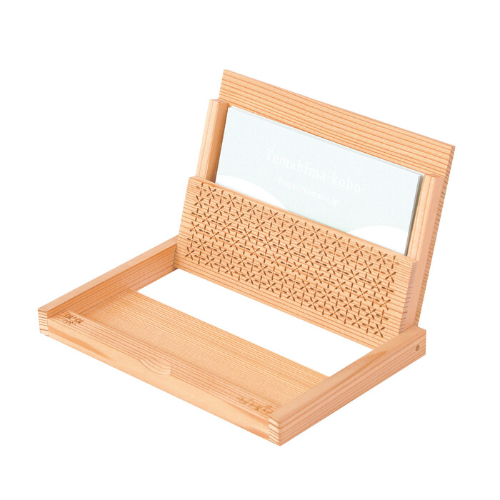 Business card holder typeA B ステーショナリー 木製カードケース