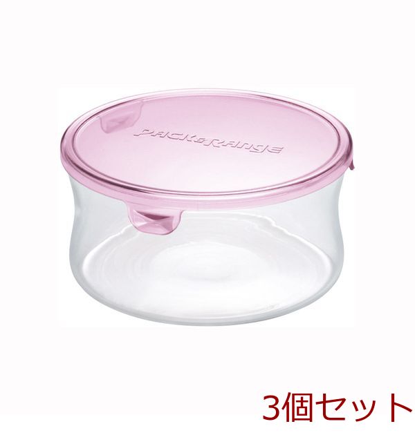 パック＆レンジ ピンク 840ml 3個セット-0