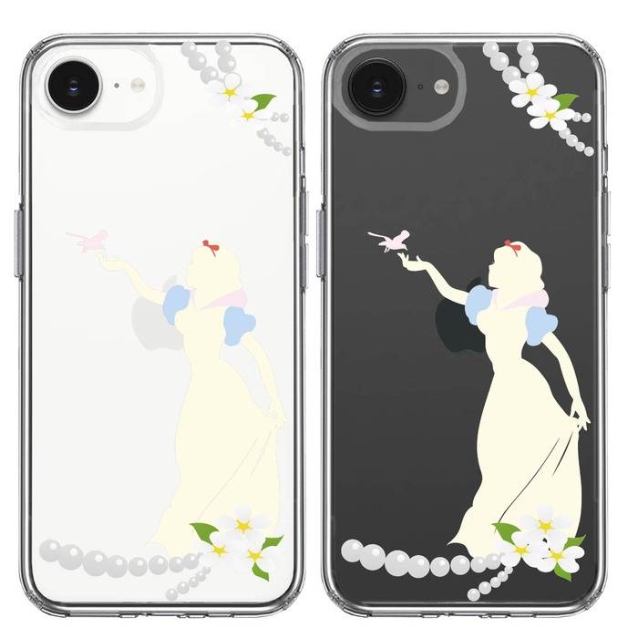 iPhone16e ケース クリア 白雪姫 2 スマホケース 側面ソフト 背面ハード ハイブリッド -1