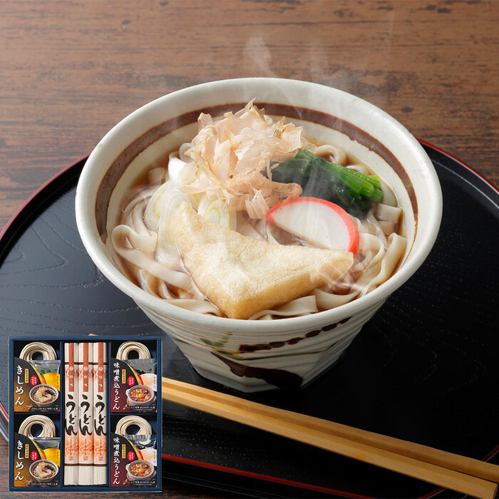 尾張いろいろ麺詰合せ BY 30 うどん きしめん セット ギフト対応可-0