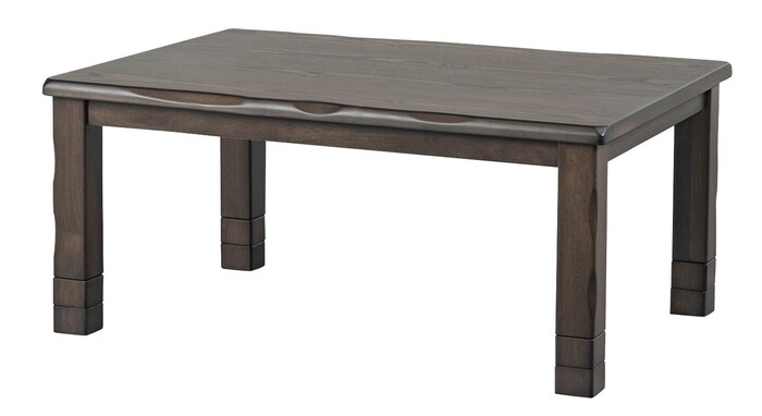 天板のなぐりが特徴的な和モダンスタイルのこたつ 幅105コタツ Lむさし