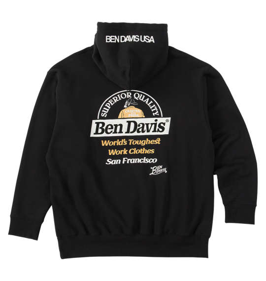 大きいサイズ BEN DAVIS スラントロゴフルジップパーカー 3L 4L 5L 6L