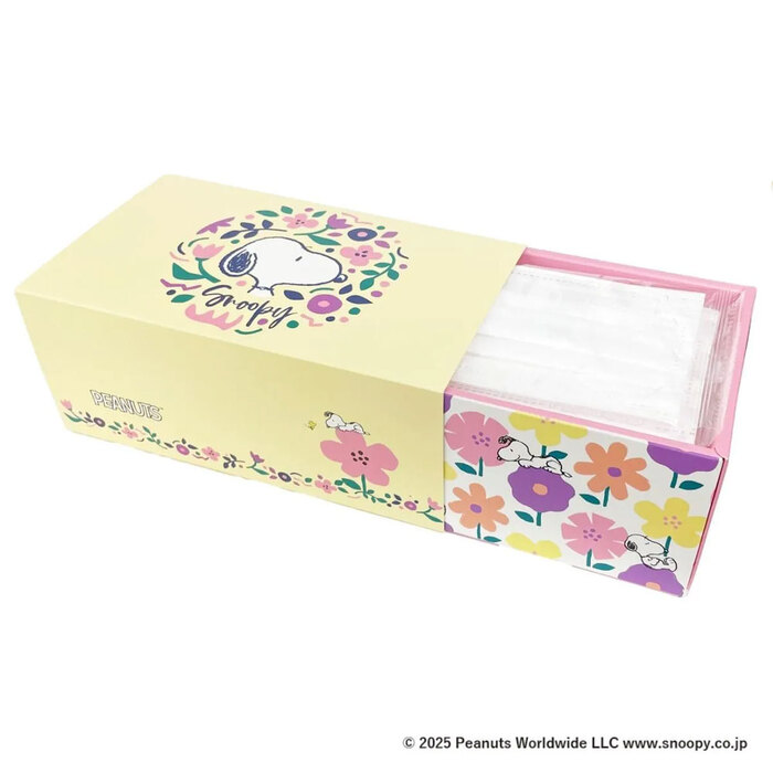 マスク A009 スヌーピー 不織布プリーツマスク ネイチャー 個別包装 30枚入 2セット-2