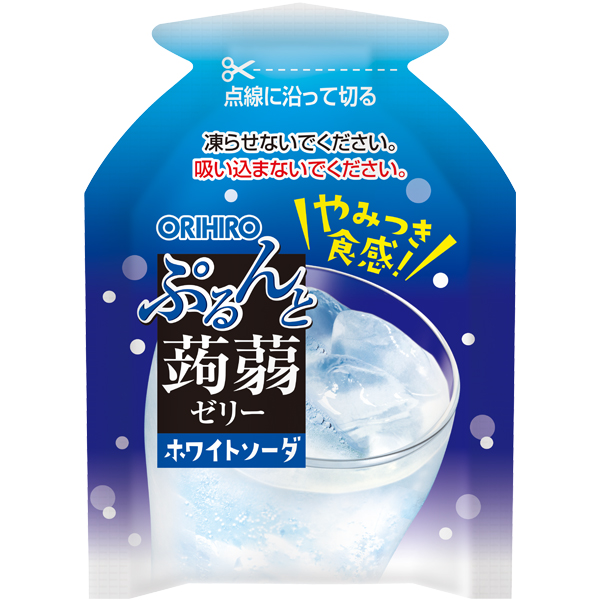 秋冬期間限定 ぷるんと蒟蒻ゼリーパウチ ホワイトソーダ 18個セット-1