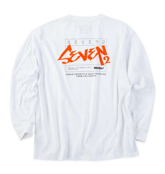 大きいサイズ SEVEN2 天竺長袖Tシャツ 3L 4L 5L 6L 8L ホワイト ラッピング可 送料無料 即日発送 大きいサイズ SEVEN2 天竺長袖Tシャツ 3L 4L 5L 6L 8L ホワイト