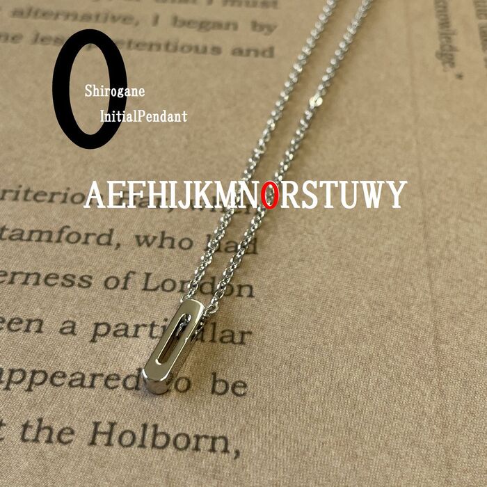 日本製 イニシャルペンダント O P 100O-0