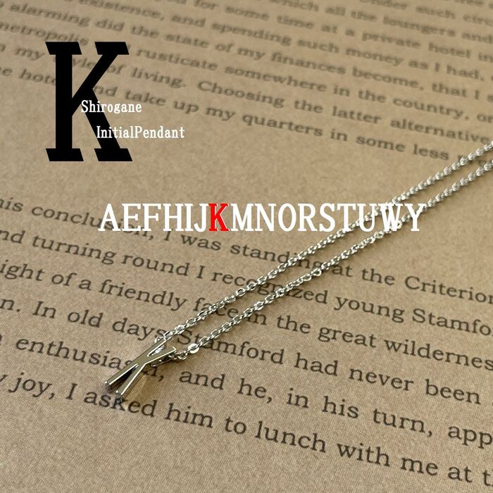 日本製 イニシャルペンダント K P 100K-0