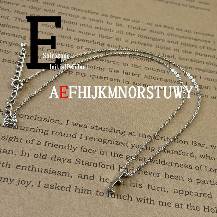 日本製 イニシャルペンダント E P 100E-0