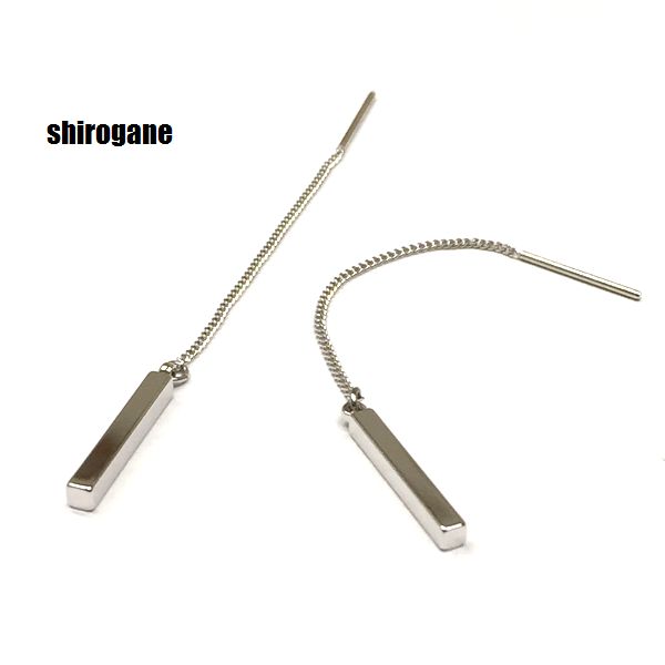 アメリカンピアス 1ペア 四角柱チャーム Api 1707-0