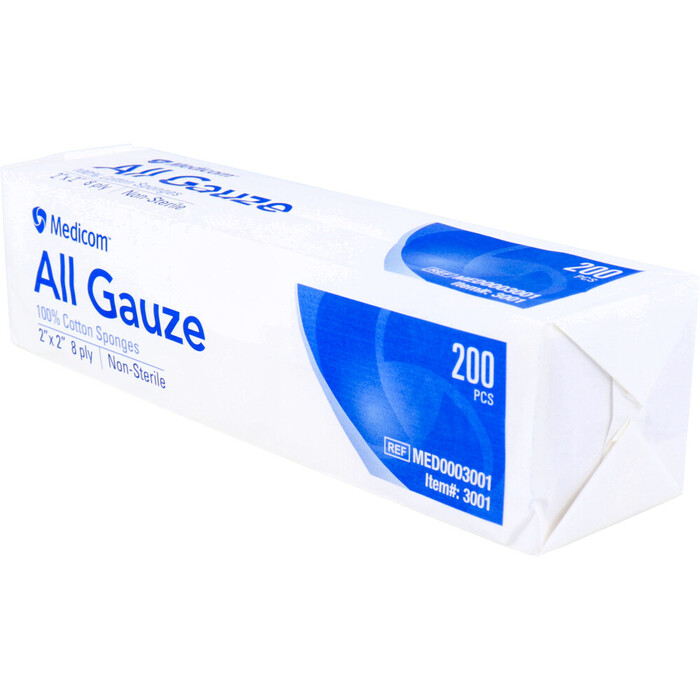 メディコム オールガーゼ 8折 5×5cm 200枚入 5セット-2
