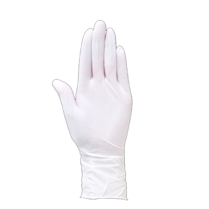 クラスメディカル 手が荒れにくい やさしいニトリル手袋 ホワイト Mサイズ 50枚入 3セット-2