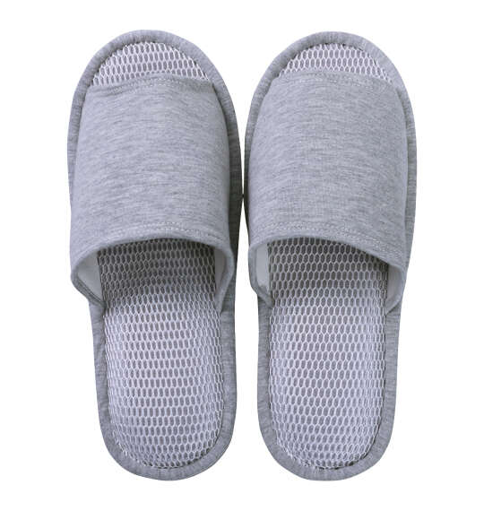 大きいサイズ Wメッシュ大きいスリッパ 3L グレー ラッピング可-2