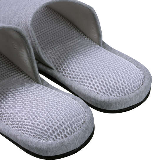 大きいサイズ Wメッシュ大きいスリッパ 3L グレー ラッピング可-4