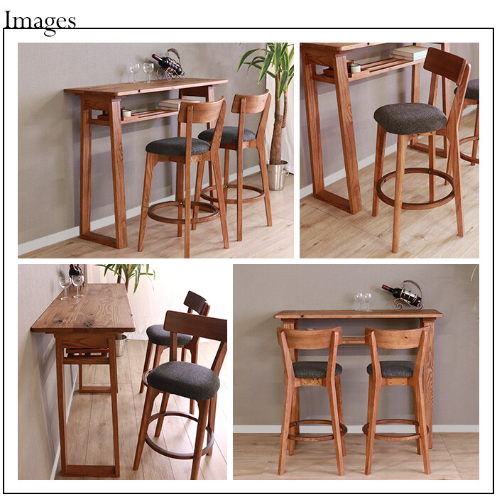 世界に一つだけのカウンターチェア ブラウン　HEIM-4