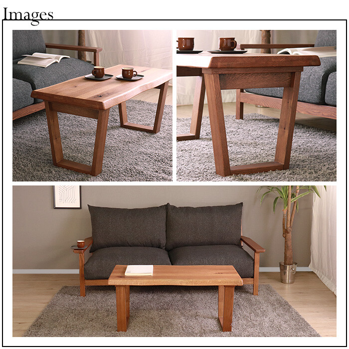 HEIM 世界に一つだけのセンターテーブル ブラウン-4