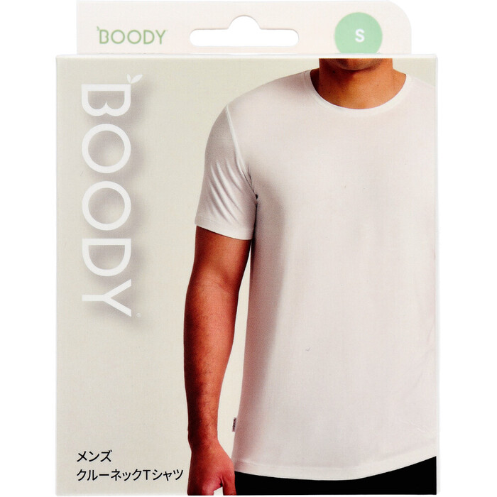 BOODY メンズ クルーネックTシャツ ホワイト Sサイズ 1枚入-0
