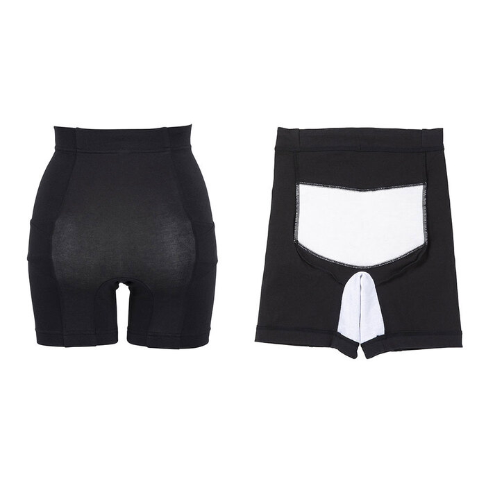 ピジョン はくだけで骨盤キュットパンツ ブラック L-4