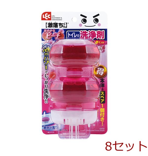 GNタンクにポン トイレの洗浄剤 ピーチ 80ml 2個組 8セット-0