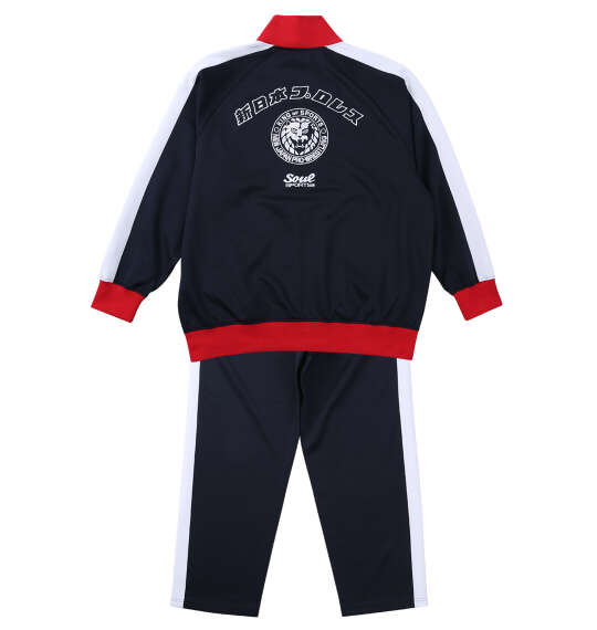 大きいサイズ SOUL SPORTS×新日本プロレス 本隊長袖ジャージセット 3L