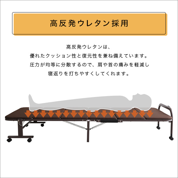 ウレタン折りたたみパイプベッド ＱＵＩＳＩＳ クイシス-4