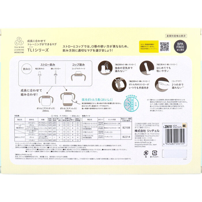 リッチェル トライ マグセットプレミアム ベージュ-1