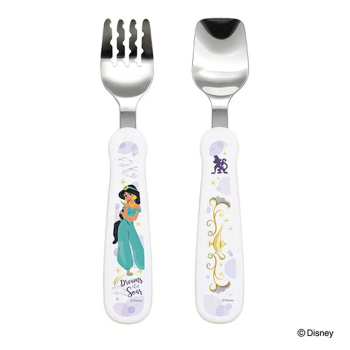 エジソンママ フォーク&スプーン print ジャスミン 2個セット-2