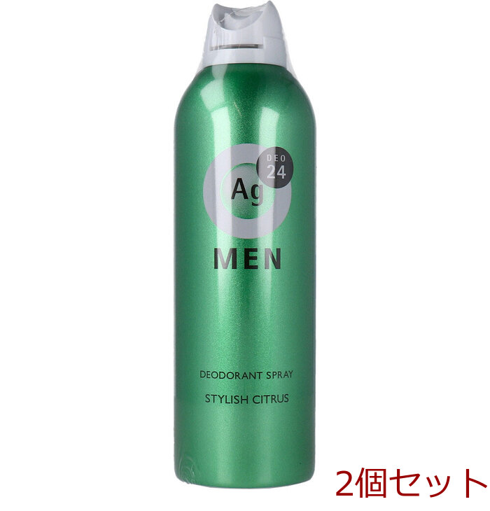 エージーデオ24メン メンズデオドラントスプレー N スタイリッシュシトラス 180g 2個セット-0