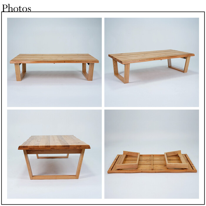 HEIM 世界に一つだけの座卓150 ナチュラル-4