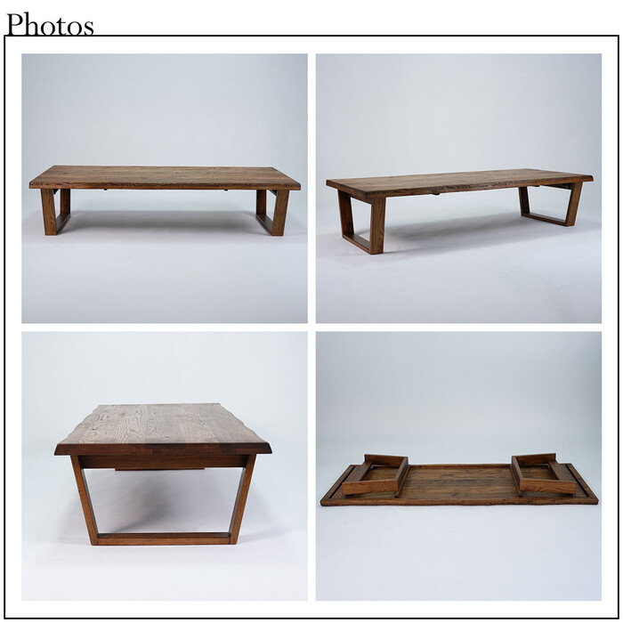 HEIM 世界に一つだけの座卓180 ブラウン-4