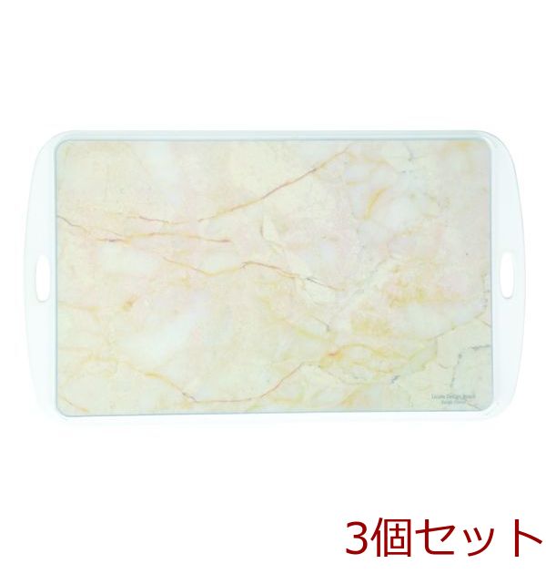 Licute Design Board 抗菌まな板 M ベージュストーン Beige Stone 3個セット-0