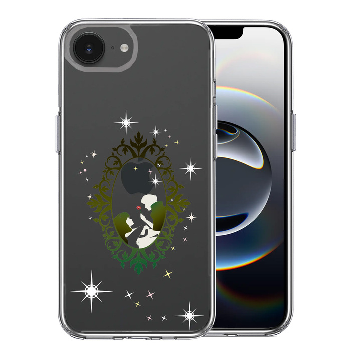 iPhone16e ケース クリア 眠れる森の美女 2 スマホケース 側面ソフト 背面ハード ハイブリッド -0