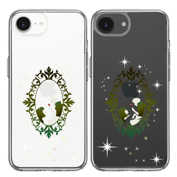 iPhone16e ケース クリア 眠れる森の美女 2 スマホケース 側面ソフト 背面ハード ハイブリッド -1