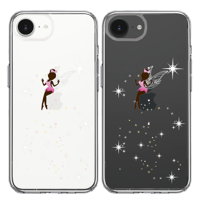 iPhone16e ケース クリア ピーターパン 妖精 2 スマホケース 側面ソフト 背面ハード ハイブリッド -1
