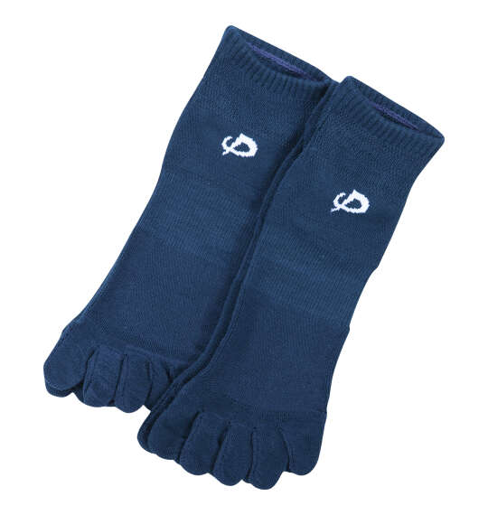 大きいサイズ Phiten 2P5本指アンクルスポーツソックス 29 ネイビー ラッピング可-0