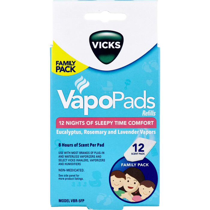 VICKS ヴィックス 加湿器 V750 VWM845J用 芳香パッド VBR 5FP 12枚入-0