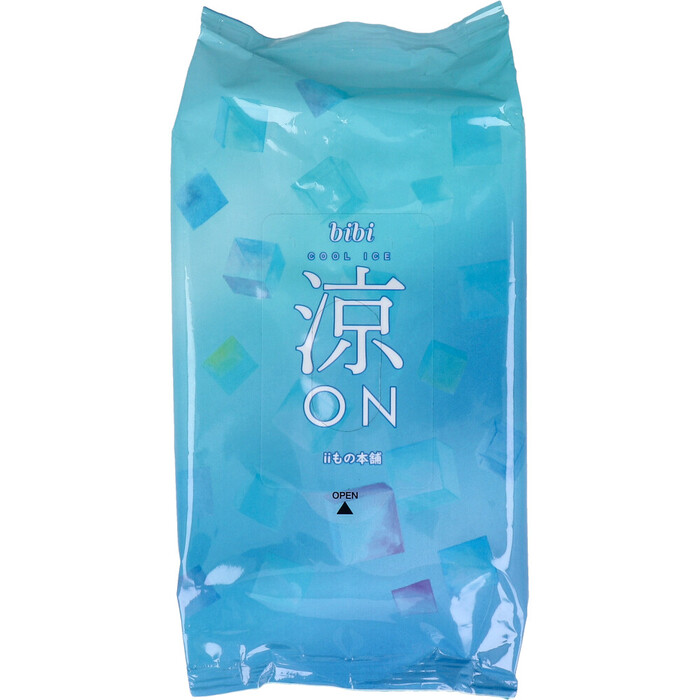 bibi 涼ON ひんやりシート ノンアルコール 顔 全身用シート ライムミントの香り 20枚入 12セット-2