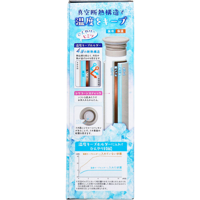 スティックタイプの氷のう 冷温対応 ピンクベージュ 2個セット-3