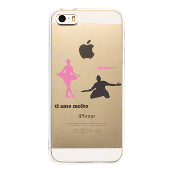 iPhone5 iPhone5s ケース クリア アモーレ ティアモ スマホケース ハード スマホケース ハード-2
