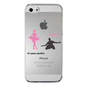 iPhone5 iPhone5s ケース クリア アモーレ ティアモ スマホケース ハード スマホケース ハード-3