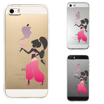 iPhone5 iPhone5s ケース クリア アラジンと魔法のランプ ピンク スマホケース ハード スマホケース ハード-0