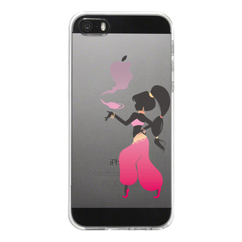 iPhone5 iPhone5s ケース クリア アラジンと魔法のランプ ピンク スマホケース ハード スマホケース ハード-3