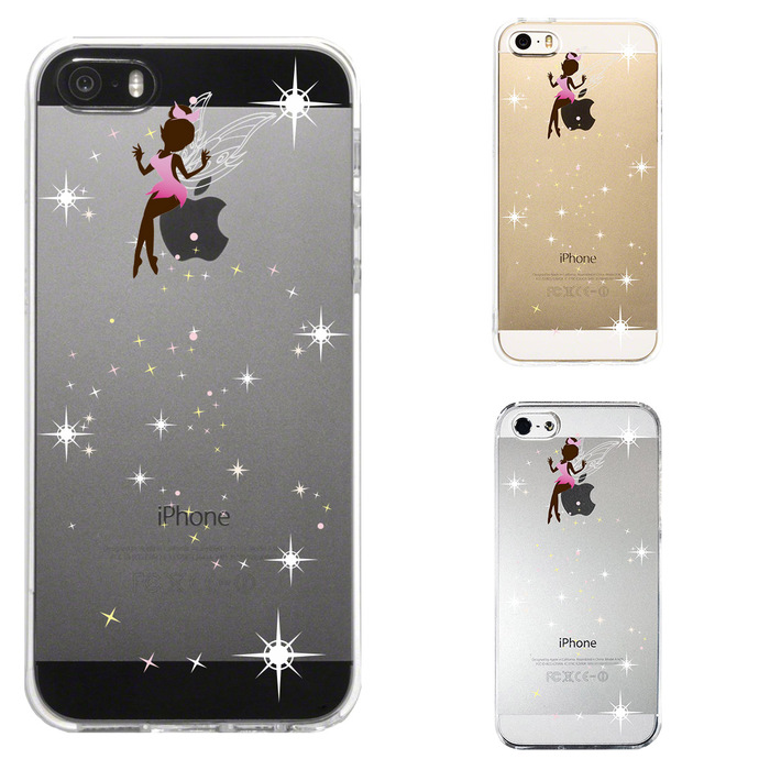 iPhone5 iPhone5s ケース クリア 妖精 2 スマホケース ハード スマホケース ハード-0