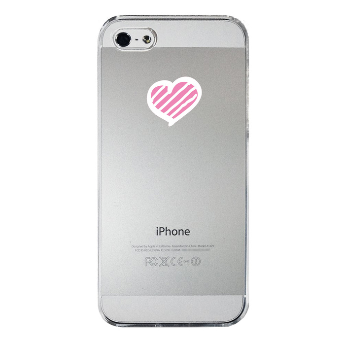 iPhone5 iPhone5s ケース クリア ハートマーク スマホケース ハード スマホケース ハード-3