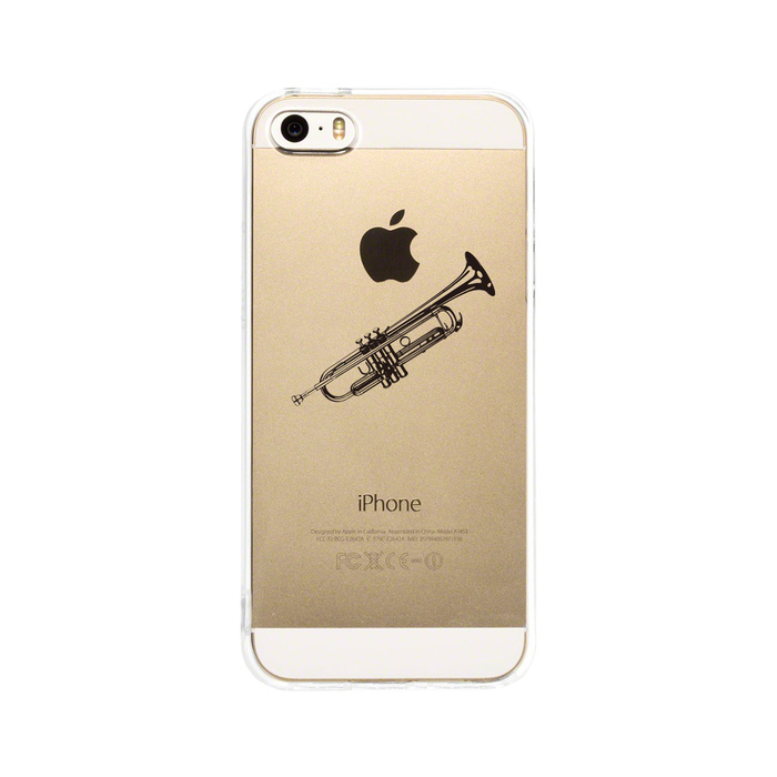 iPhone5 iPhone5s case clear trumpet smartphone case hard smartphone case hard -0