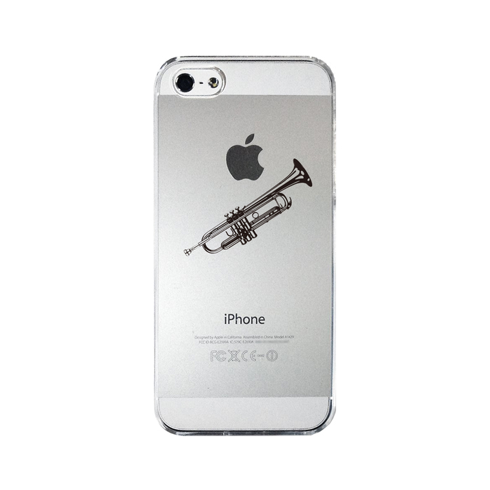 iPhone5 iPhone5s case clear trumpet smartphone case hard smartphone case hard -1