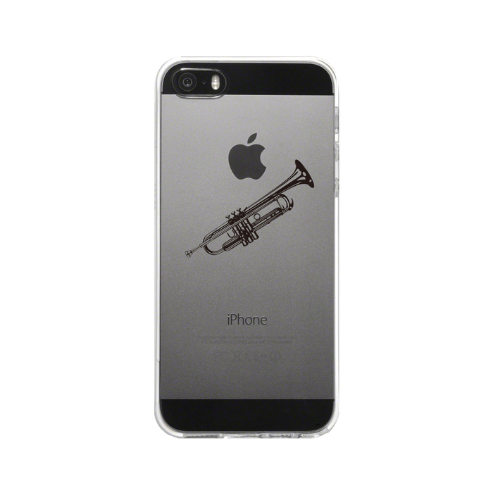 iPhone5 iPhone5s case clear trumpet smartphone case hard smartphone case hard -2