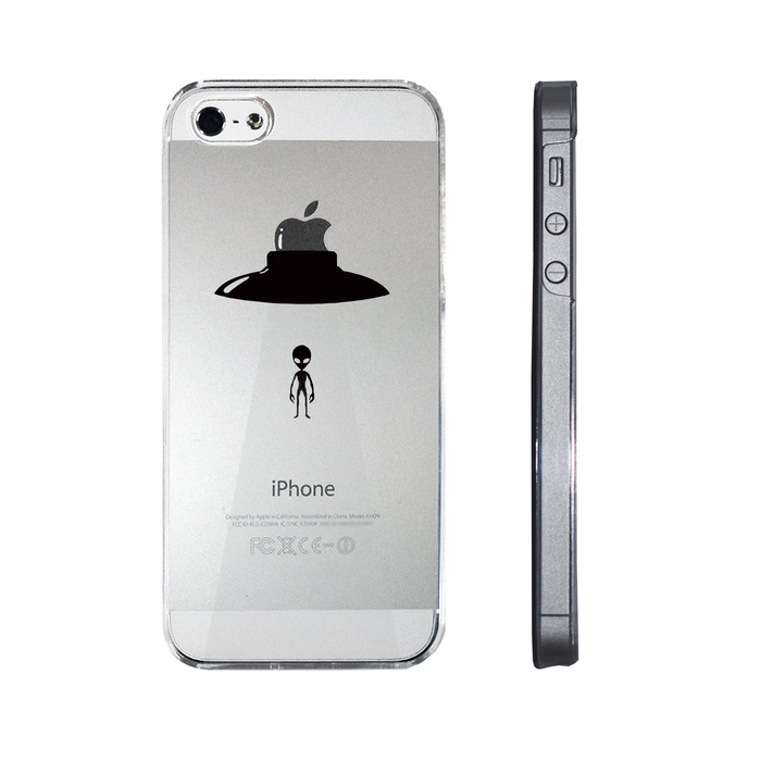 iPhone5 iPhone5s ケース クリア UFO 帰還 スマホケース ハード スマホケース ハード-1